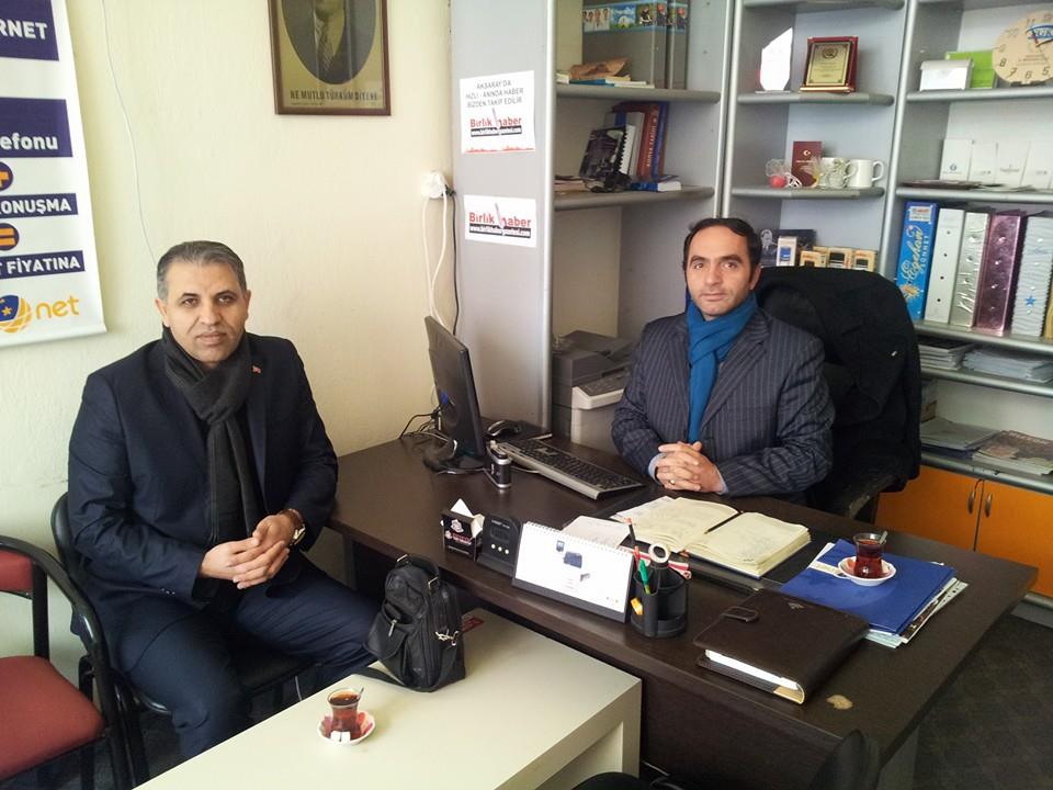 Milletvekili A.Adayı Dr. Sarıkaya Gazetemizi Ziyaret etti