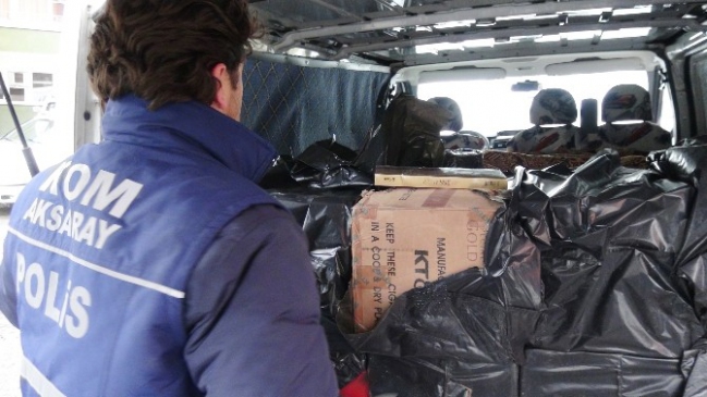 Aksaray’da Kaçak Sigara Operasyonu