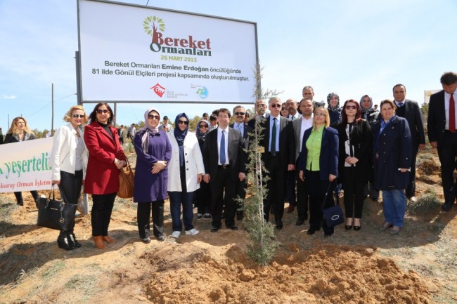 Fidanlar ‘Bereket Ormanları’ İçin Dikildi
