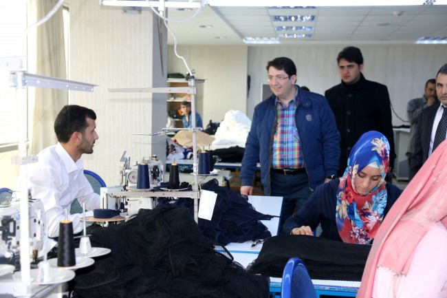 Başkan Yazgı, Çevik Tekstil Firmasında İnceleme Yaptı
