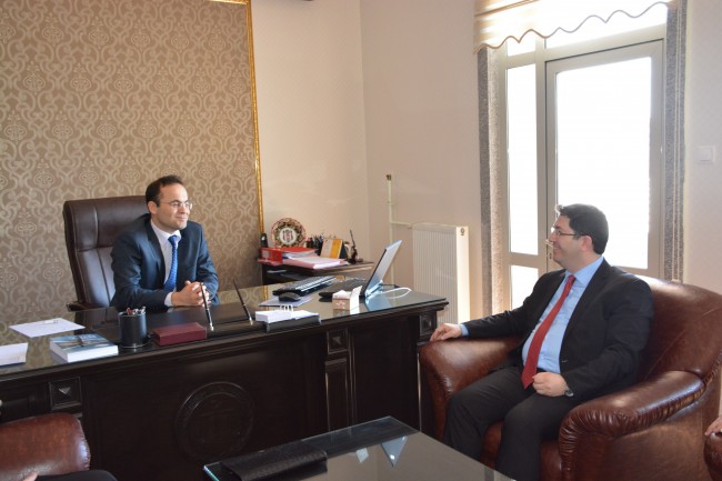 Başkan Yazgı İdare Mahkemesi Başkanı Erkan’ı Ziyaret etti