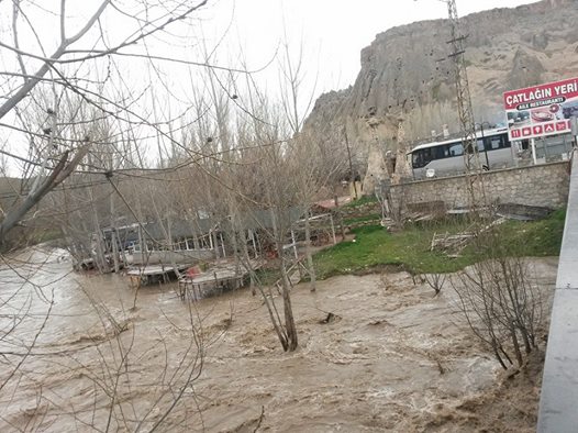 Sel Suları Ihlara Vadisi’nde Turistik Tesisleri Tahrip Etti