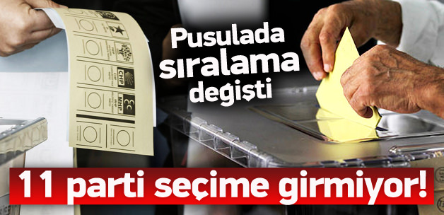 11 parti seçime girmiyor!