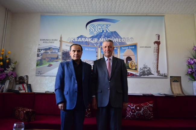 Aksaray İl Müdürlüğüne Merkez Valisi’nden ziyaret