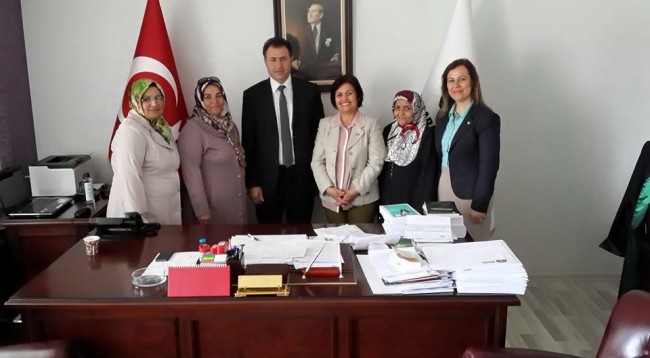 MHP Kadın Kolları Baro Başkanı AV. Levent BOZKURT’u Ziyaret Etti