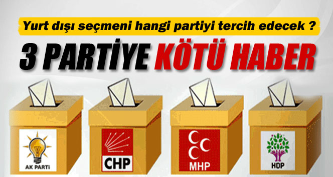 Yurt dışı seçmeni hangi partiyi tercih edecek ?
