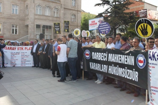 Aksaray’da Mursi’ye Destek Eylemi