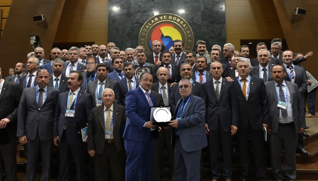 Aksaray Ticaret Borsasına Hizmet Şeref Belgesi