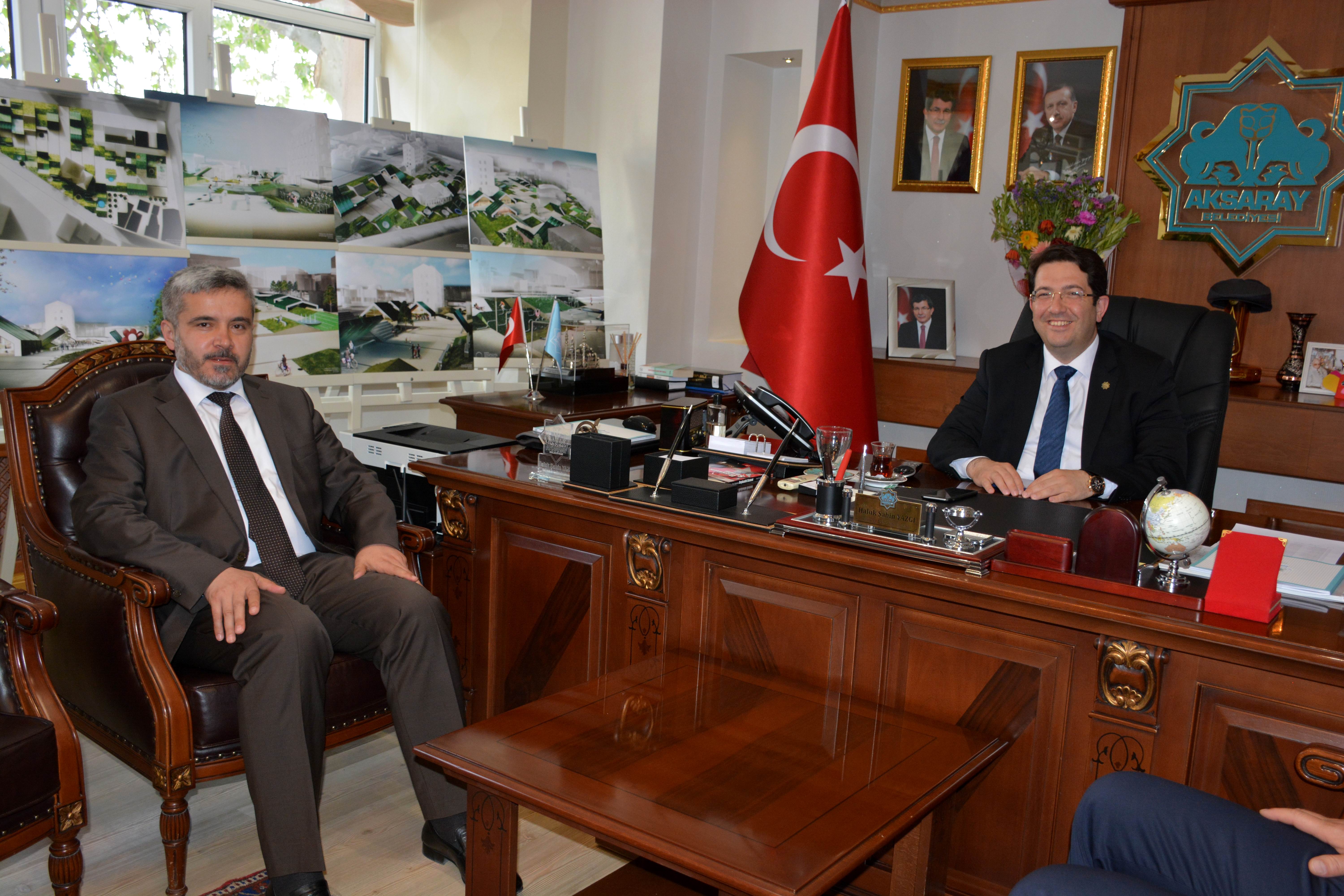 ASÜ’nün Yeni Rektörü Şahin, Başkan Yazgı’yı Makamında Ziyaret Etti