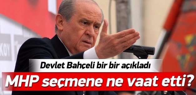 Bahçeli seçim beyannamesinde ne vaat etti?