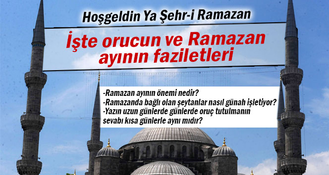 Orucun ve Ramazan ayının fazileti