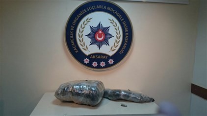 Aksaray’da 8 Kilo Esrar Ele Geçirildi