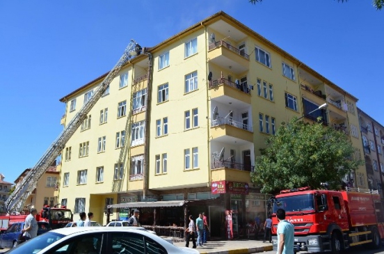 Aksaray’da Baca Yangını