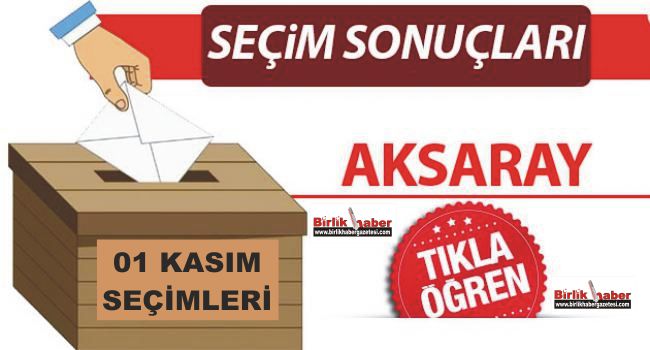1 Kasım 2015 Aksaray Seçim Sonuçları