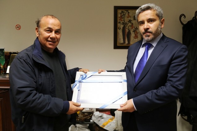 İş adamı Özel’e Teşekkür Beratı