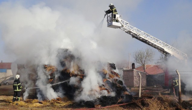 Aksaray’da Çiftlikte Yangın