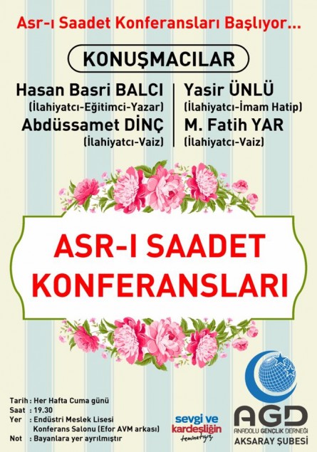 Asrı Saadet Konferanslarına Davet