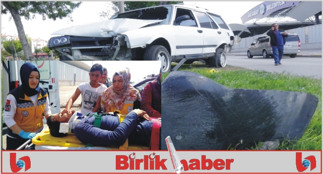 Aksaray’da otomobiller çarpıştı: 2 yaralı