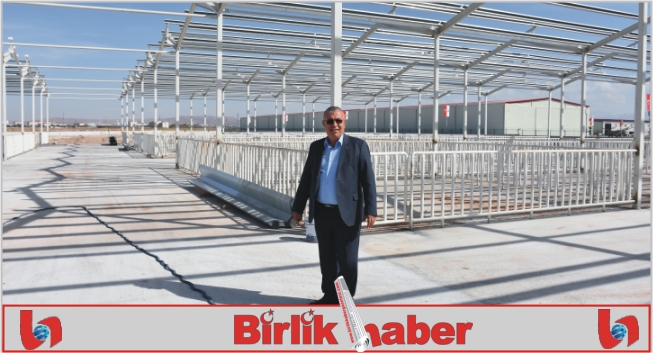 Özkök ‘Hayvan Park Yeri Ve Canlı Hayvan Borsası’ inşaatında inceleme yaptı