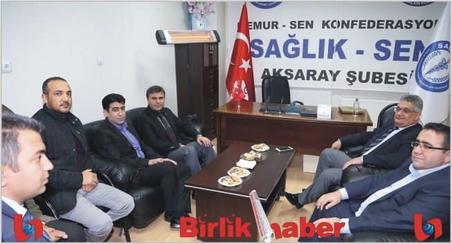 Vali Aykut Pekmez; sendika temsilciliklerini ziyaret etti