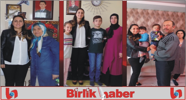 Vali Pekmez’in eşi Yeşim Pekmez hanımefendi Şehit Ailelerine ziyarette bulundu