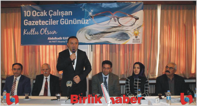 Ak Parti, 10 Ocak çalışan Gazeteciler gününü kutladı