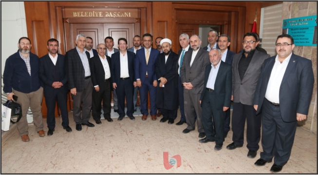 Namazla Diriliş platform üyeleri Başkan Yazgı’yı ziyaret etti