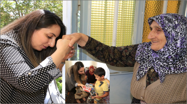 Şehit Ailesi ve Evde Bakım Hizmeti Alan Ailelere ziyaret