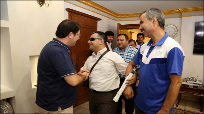 Başkan Yazgı, Görme Engelli Sporcuları Tebrik Etti