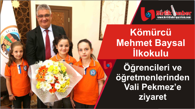 Öğrenciler ve öğretmenlerden Vali Pekmez’e ziyaret