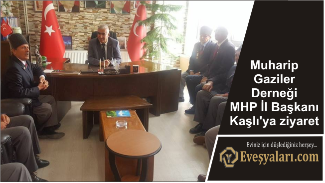 Muharip Gaziler Derneği MHP İl Başkanı Kaşlı’ya ziyaret
