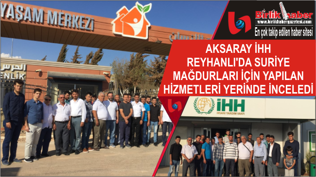 İHH Gönüllülerinden Reyhanlıya İyilik Çıkarması