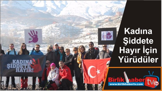 Kadına Şiddete Hayır İçin Yürüdüler