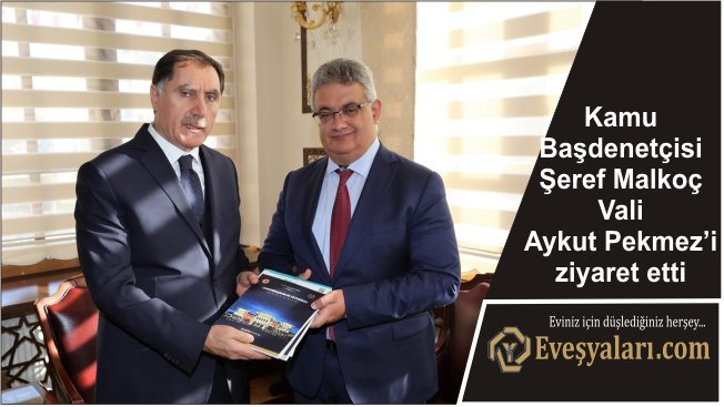 Kamu Başdenetçisi Şeref Malkoç Vali Aykut Pekmez’i ziyaret etti