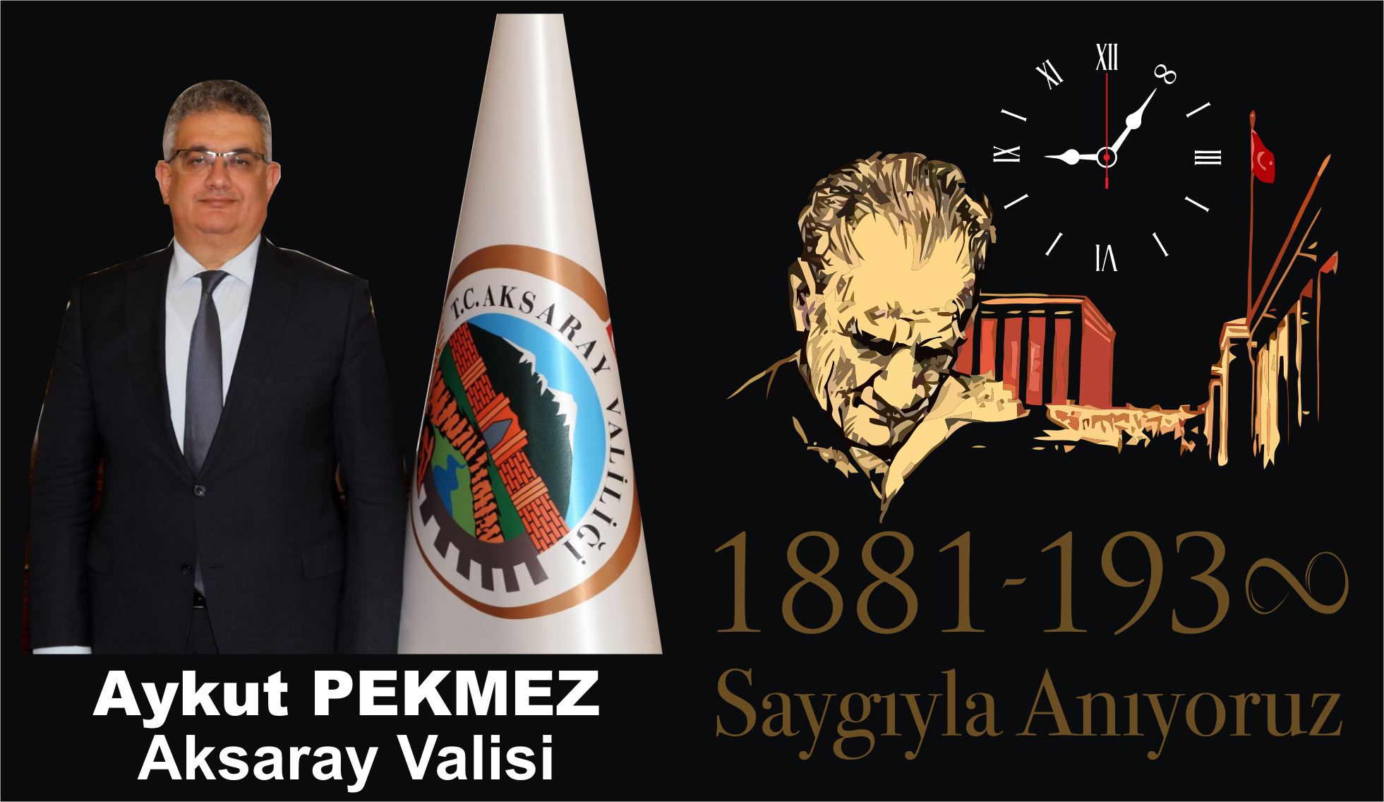 Vali Pekmez’in, 10 Kasım Atatürk’ü Anma Günü mesajı
