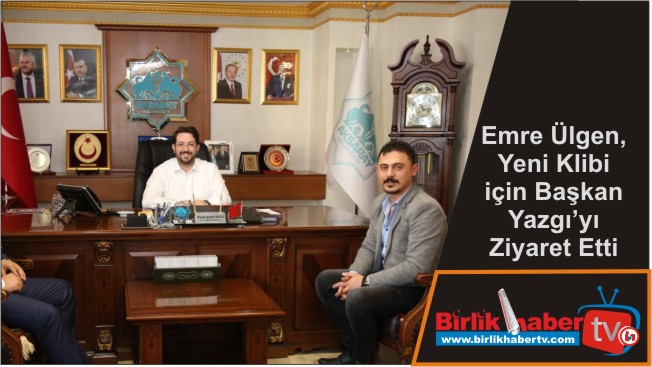 Emre Ülgen, Yeni Klibi için Başkan Yazgı’yı Ziyaret Etti