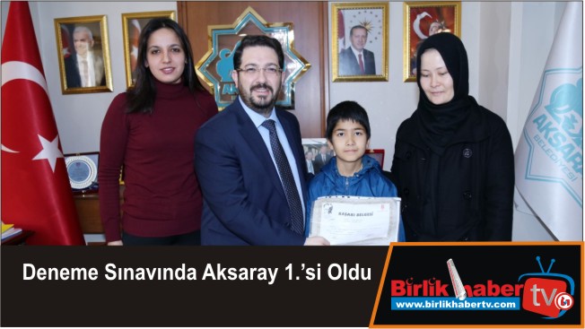 Deneme Sınavında Aksaray 1.’si Oldu