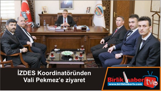 İZDES Koordinatöründen Vali Pekmez’e ziyaret