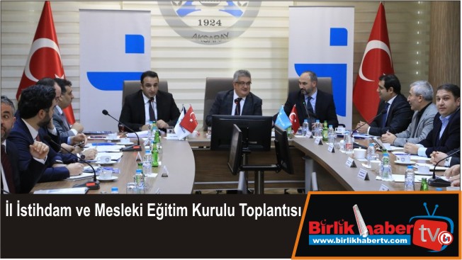 İl İstihdam ve Mesleki Eğitim Kurulu Toplantısı