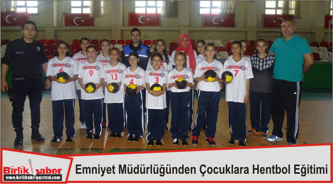 Emniyet Müdürlüğünden Çocuklara Hentbol Eğitimi