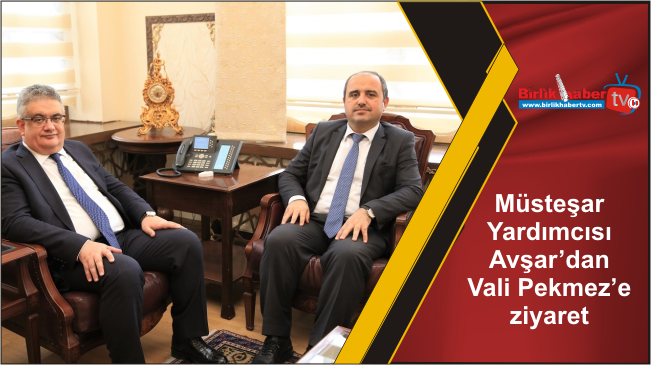 Müsteşar Yardımcısı Avşar’dan Vali Pekmez’e ziyaret