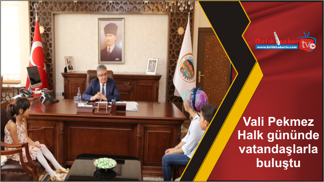 Vali Pekmez, Halk gününde vatandaşlarla buluştu