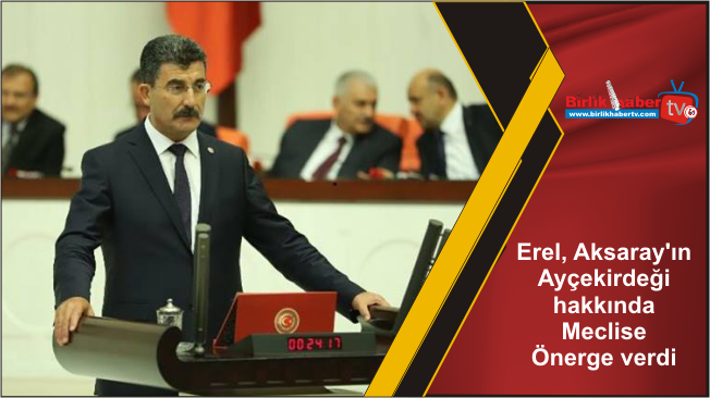 Erel, Aksaray’ın Ayçekirdeği hakkında Meclise Önerge verdi