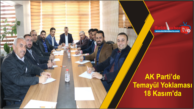 AK Parti’de Temayül Yoklaması 18 Kasım’da