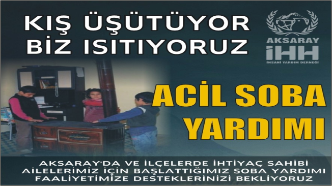 İHH’dan Soba Yardımı