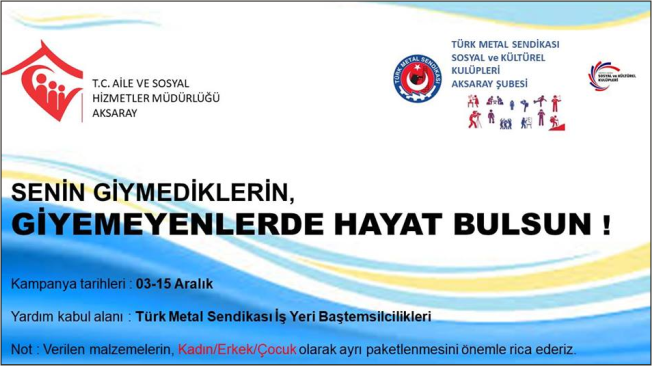 Senin Giyemediklerin, Giyemeyenler de Hayat Bulsun