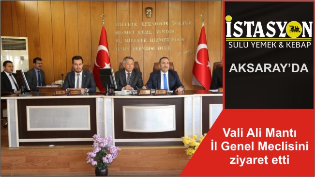 Vali Ali Mantı İl Genel Meclisini ziyaret etti