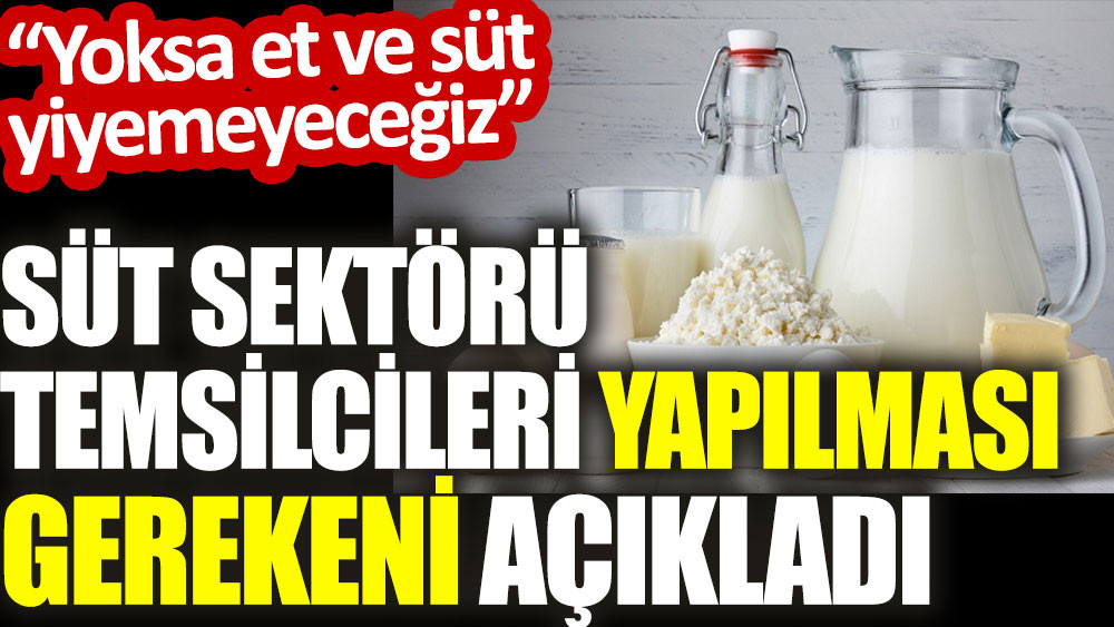 Süt üreticilerimizi çıkmazdan kurtaralım