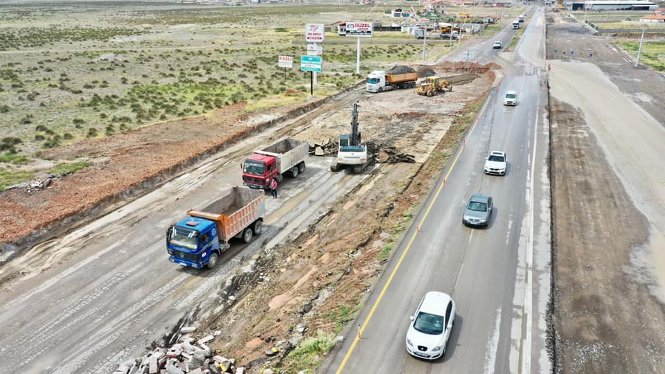 Aksaray’da Genişletilen OSB Yolu, Sanayi Sitesine Bağlanıyor