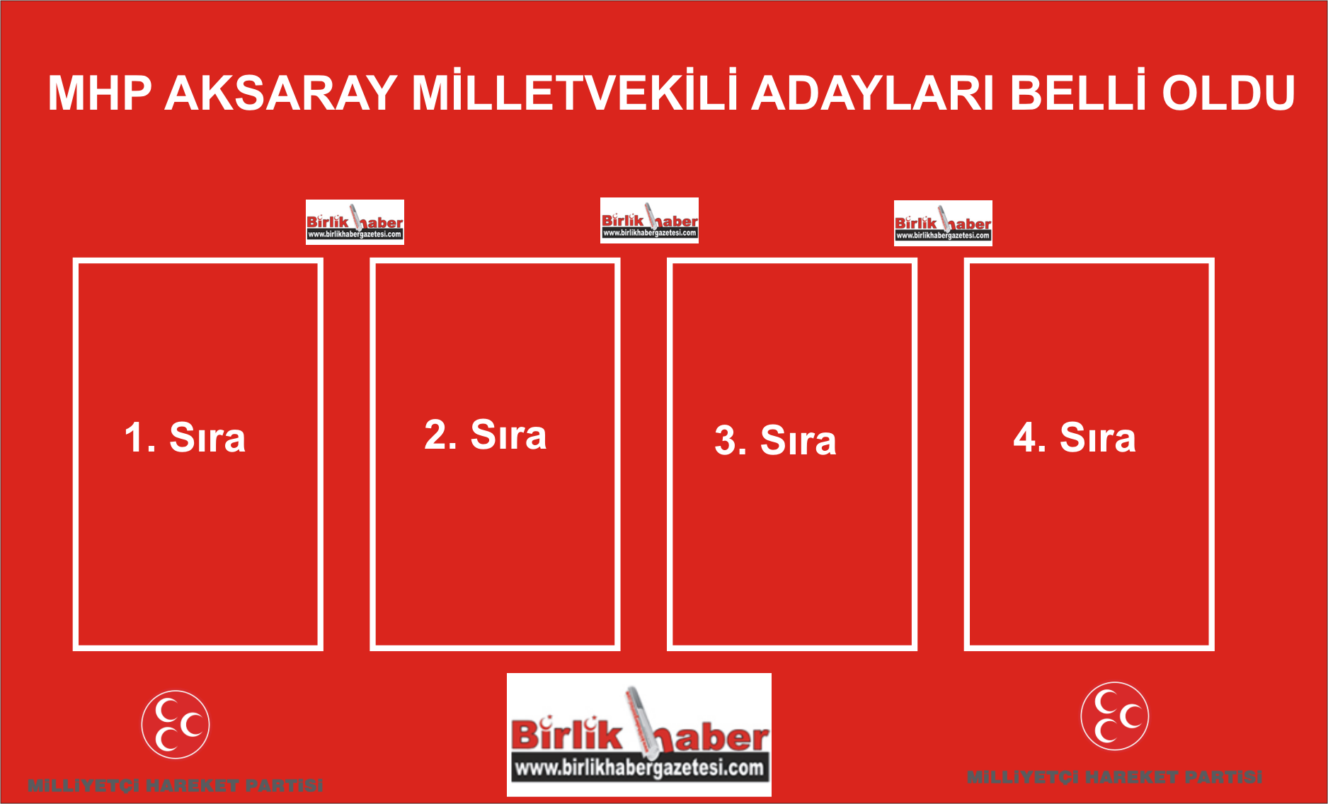 MHP Aksaray Milletvekili Adayları